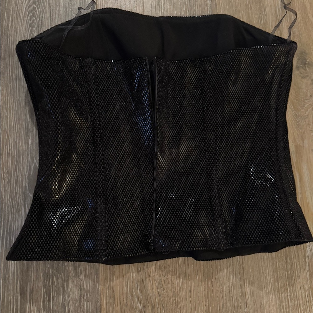 Customized Black Shiny Corset
